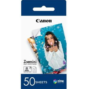 Canon ZP-2030 fotopapir - Selvkl�bende - 50 x 76 mm - til Zoemini - 50 ark